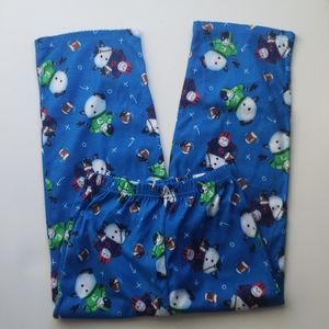 Fleece Pajama Bottoms Holiday Youth Boys Size 8 PLGC